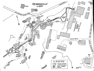 Haywardville Map from 1860.